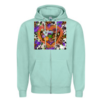 Seafoam halloween heart Zipper Hoodie - AdoDesignShop