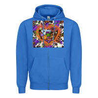 True Royal halloween heart Zipper Hoodie - AdoDesignShop