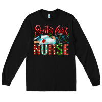 Black santa is favorite nurse Long Sleeve Tee - CowhideDigitalArt
