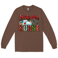 Chestnut santa is favorite nurse Long Sleeve Tee - CowhideDigitalArt