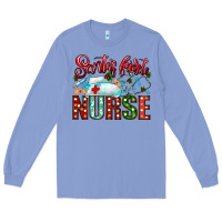 Colony Blue santa is favorite nurse Long Sleeve Tee - CowhideDigitalArt