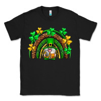 Black St. Patrick's Day gnome rainbow Classic Tee - Neo Western