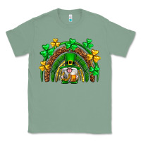 Sage St. Patrick's Day gnome rainbow Classic Tee - Neo Western