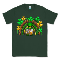 Sports Green St. Patrick's Day gnome rainbow Classic Tee - Neo Western