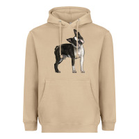 Mushroom Boston Terrier Heavyweight Hoodie - LillyAllenDesigns