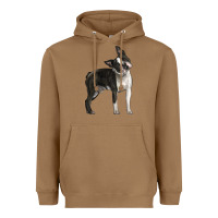 Toasted Coconut Boston Terrier Heavyweight Hoodie - LillyAllenDesigns