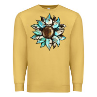 Antique Gold sunflower Premium Sweatshirt - BarkalooDesign