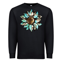 Black sunflower Premium Sweatshirt - BarkalooDesign