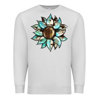 Dove Grey sunflower Premium Sweatshirt - BarkalooDesign