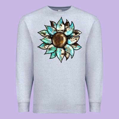 Sunflower Premium Sweatshirt Designed By Barkaloodesign