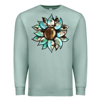Seafoam sunflower Premium Sweatshirt - BarkalooDesign