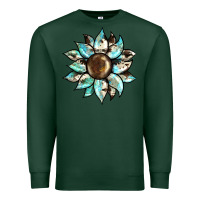 Sports Green sunflower Premium Sweatshirt - BarkalooDesign
