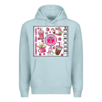Blue Mist christmas vibes coffee Premium Hoodie - MaliasSmallBusiness