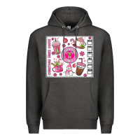 Charcoal Heather christmas vibes coffee Premium Hoodie - MaliasSmallBusiness