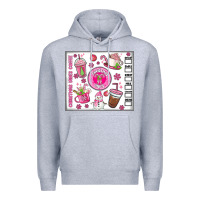 Heather Grey christmas vibes coffee Premium Hoodie - MaliasSmallBusiness