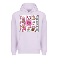 Lilac christmas vibes coffee Premium Hoodie - MaliasSmallBusiness