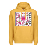 Mustard christmas vibes coffee Premium Hoodie - MaliasSmallBusiness