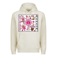 Oatmeal Heather christmas vibes coffee Premium Hoodie - MaliasSmallBusiness