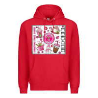 Red christmas vibes coffee Premium Hoodie - MaliasSmallBusiness