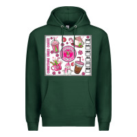 Sports Green christmas vibes coffee Premium Hoodie - MaliasSmallBusiness