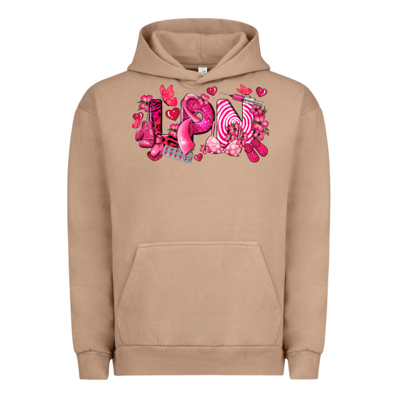 Lpn Breast Cancer Certified Nursing Assistant Urban Hoodie by LillyAllenDesigns | Teevron