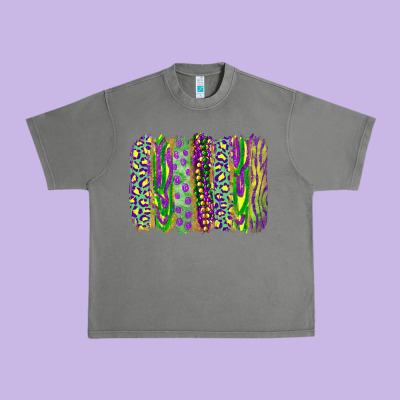 Mardi Gras Brush Stroke Urban Heavy Tee Designed By Ranaportraitstore