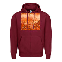 Burgundy orange glitter tumbler Zipper Hoodie - JahusDesignShop