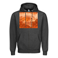 Charcoal Heather orange glitter tumbler Zipper Hoodie - JahusDesignShop
