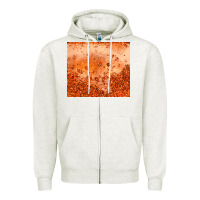 Oatmeal Heather orange glitter tumbler Zipper Hoodie - JahusDesignShop