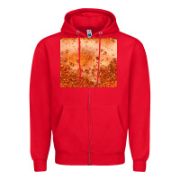 Red orange glitter tumbler Zipper Hoodie - JahusDesignShop