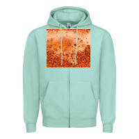 Seafoam orange glitter tumbler Zipper Hoodie - JahusDesignShop