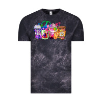 Cloud Black hippie coffee cups Vintage Tee - Zillion Design Studio
