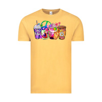 Vintage Mustard hippie coffee cups Vintage Tee - Zillion Design Studio