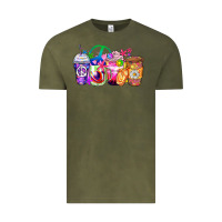 Vintage Olive hippie coffee cups Vintage Tee - Zillion Design Studio