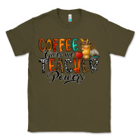 Army Green coffee gives me teacher Classic Tee - CowhideDigitalArt
