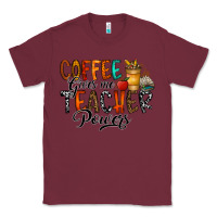 Burgundy coffee gives me teacher Classic Tee - CowhideDigitalArt