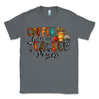 Charcoal Heather coffee gives me teacher Classic Tee - CowhideDigitalArt