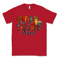 Red coffee gives me teacher Classic Tee - CowhideDigitalArt