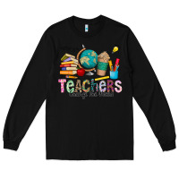 Black Teachers Change The World Long Sleeve Tee - CowhideDigitalArt