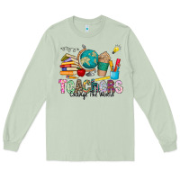 Matcha Teachers Change The World Long Sleeve Tee - CowhideDigitalArt