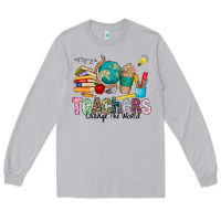 Moon Dust Teachers Change The World Long Sleeve Tee - CowhideDigitalArt