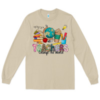Mushroom Teachers Change The World Long Sleeve Tee - CowhideDigitalArt