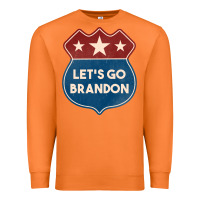 Carrot Let's Go Brandon Shield Patch Premium Sweatshirt - Jasminsmagicworld