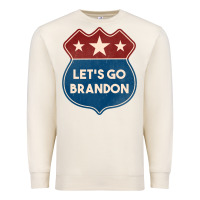 Sandshell Let's Go Brandon Shield Patch Premium Sweatshirt - Jasminsmagicworld