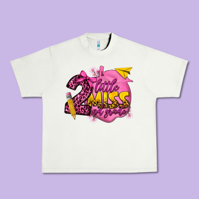 Little Miss 2nd Grade Urban Heavy Tee Designed By Texasbilliewilder