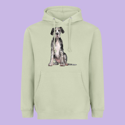 Great Dane Dog Heavyweight Hoodie Designed By Lillyallendesigns
