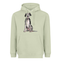 Matcha Great Dane Dog Heavyweight Hoodie - LillyAllenDesigns