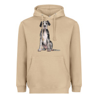 Mushroom Great Dane Dog Heavyweight Hoodie - LillyAllenDesigns