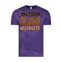 Cloud Purple melanin educated motivated elevated melanated Vintage Tee - texasbilliewilder