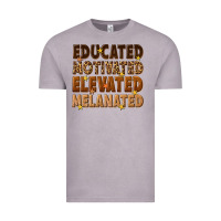 Melanin Educated Motivated Elevated Melanated Vintage Tee | Teevron
